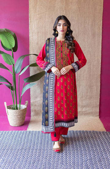 Orient OTL 22 126 Red Khaddar Myreen Winter Collection 2022 Online Shopping